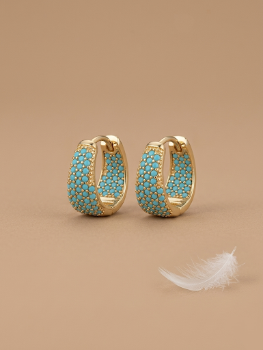 Aretes cielo turquesa